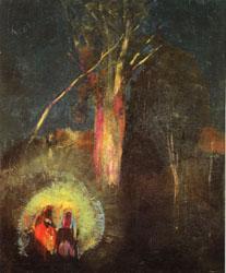 Odilon Redon Flight into Egypt oil painting image